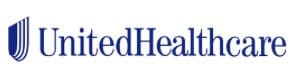 A blue and white logo for united healthcare.